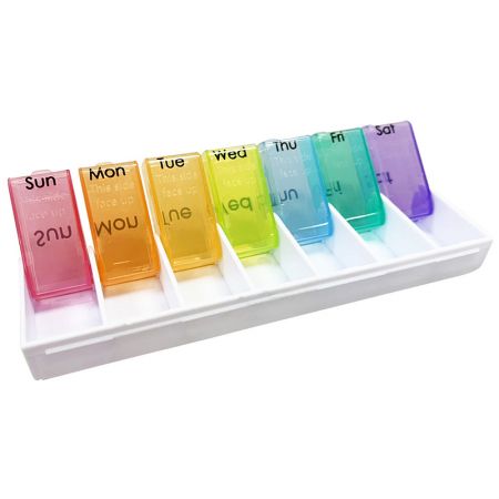 Quick Refill Pill Box Open.