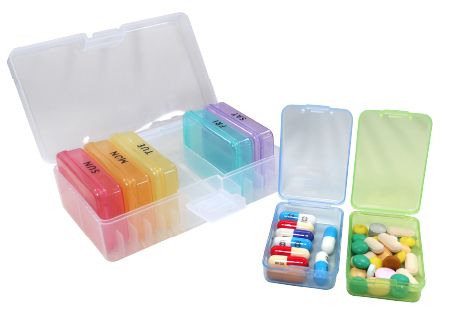 單格大容量一星期藥盒 - 一星期單格藥盒。
