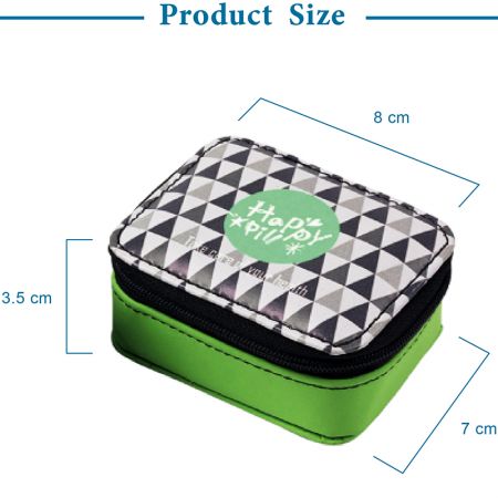 Boîte à pilules de taille 8 compartiments.