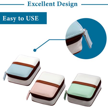 Scatola per Pillole Personalizzata con Borsa da Viaggio in PU.