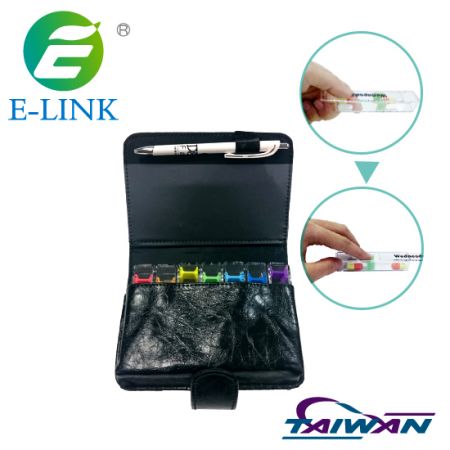 Custodia per pillole personalizzata con borsetta in PU.