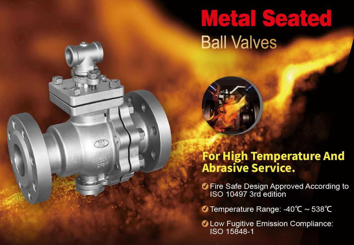Kingdom's High Quality Metal Seated Ball Valves.
