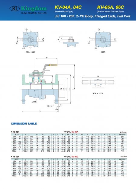 Detail of ball valve-KV-04A, 04C, 06A, 06C _2