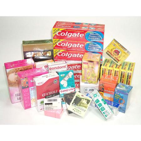 Caja de medicamentos y caja de condones... etc.