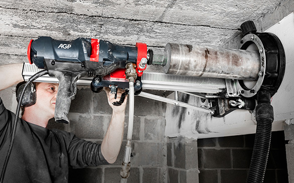 AGP DMC6P Mokrý a suchý diamantový vrtací motor