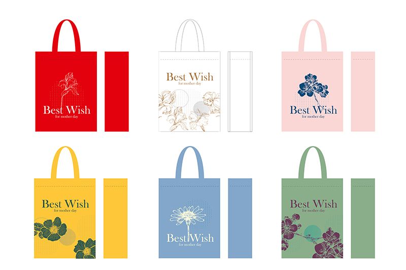 Progettare borsa tote in tela personalizzata, shopping bag e sacchetto di  carta