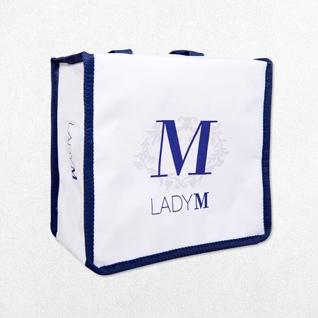 客製化網版印刷手工車縫帆布 / 牛津布蛋糕保冷袋 - 製化網版印刷手工車縫牛津布蛋糕保冷袋-Lady M。