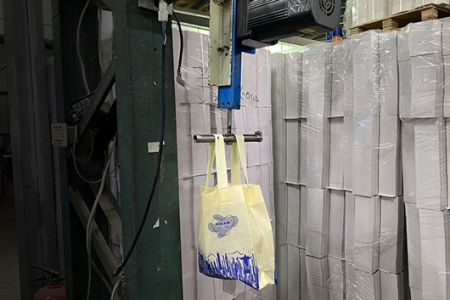 Prueba de oscilación de bolsas de compras (Sección 4.8 CNS15331)