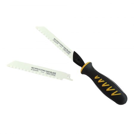 6inch (150mm) Fast Joint Saw with 1 Spare Blade - Soteck hand reciprocating saw for cutting plastic and metal