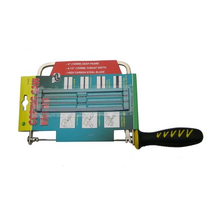 6inch (150mm) Deep Coping Saw with 4 Spare Blades - Coping Saw designed for straight and curved line cutting supplier