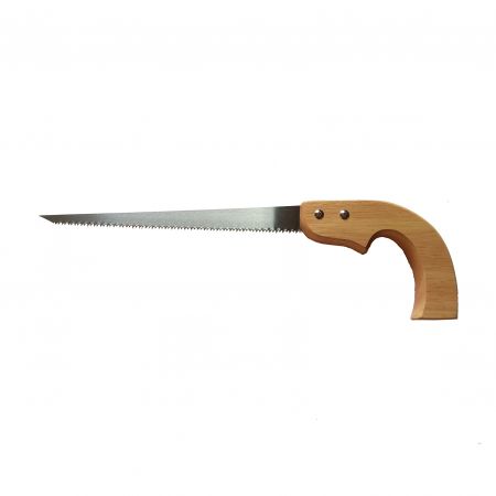 12inch (300mm) Compass Saw with Wooden Handle - Hardened universal toothing compass saw for cutting holes in drywalls