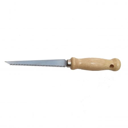 6inch (150mm) Drywall Saw with Wooden Handle - Impulse-hardened normal teeth drywall saw with wooden handle