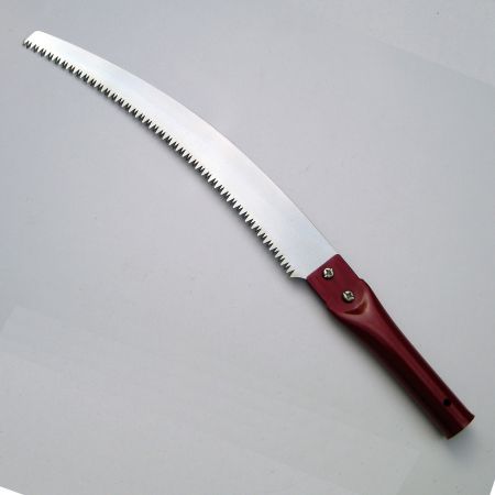 13-Zoll (330 mm) gebogene Klinge Astsäge mit Eisenrohrgriff - Soteck Astsäge kann mit einem Stiel zum Schneiden hoher Baumäste verwendet werden