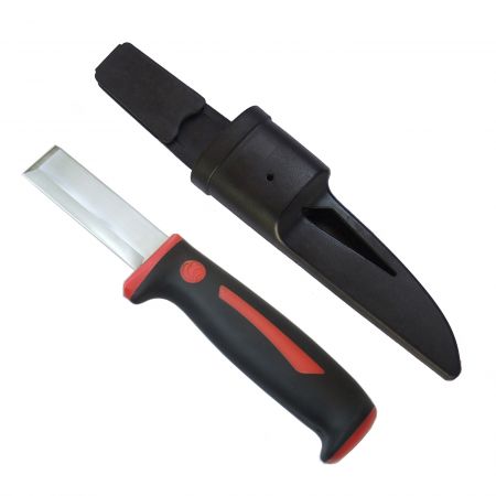 7.5inch (190mm) Chisel Knife with Sheath - Chisel knife for carpentry, carving, woodworking