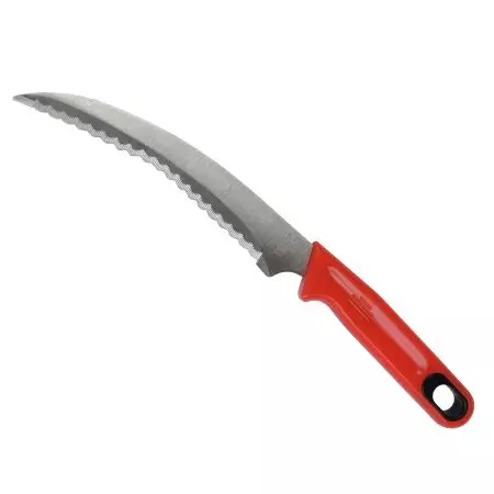 Faca de jardim com lâmina serrilhada de 10 polegadas (250mm) - Soteck faca de jardim com ponta afiada e borda serrilhada