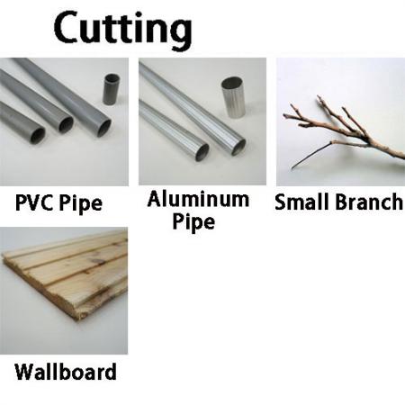Estrutura de serrote junior para cortar madeira, plástico, metal.