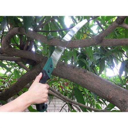 Soteck 13inch (330mm) curved pruning saw with a plastic scabbard