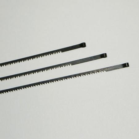 Soteck coping saw blades with 15 teeth per inch.