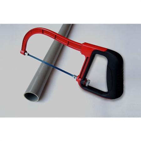 Strong Aluminum Junior Hacksaw frame for cutting plastic.