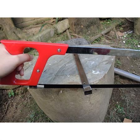 High-Tension Hacksaw for cutting iron.