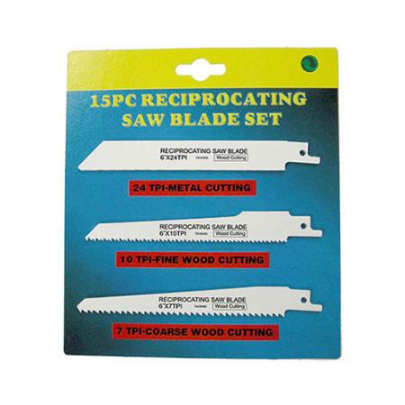 3 types of reciprocating saw blades in one pack.