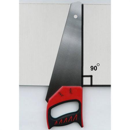 Hand Saw has 90 degree angle integrated into handle for easy marking out