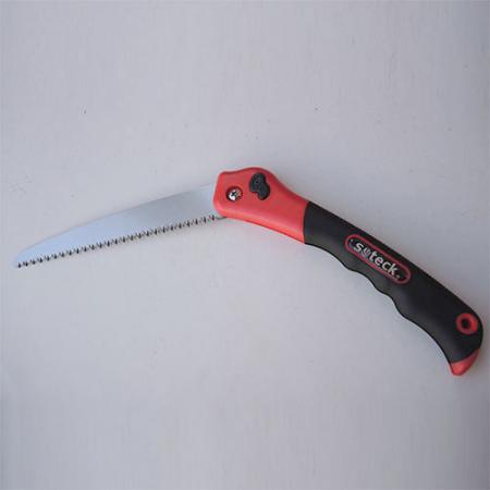 Soteck professional folding saw in open position.