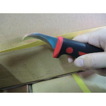 Couteau d'électricien pour couper la bande d'emballage.