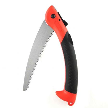 Scie à Main Pliable D'Élagage - Scie De Jardin Et Camping En Acier SK5, Multifonction Portable Avec Verrouillage 180°, Idéale Pour Bricolage Et Survie