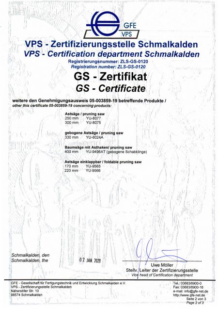VPS GS Zertifikat - Teil2