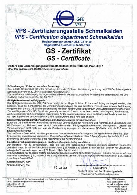 VPS GS Certifikat - Del3