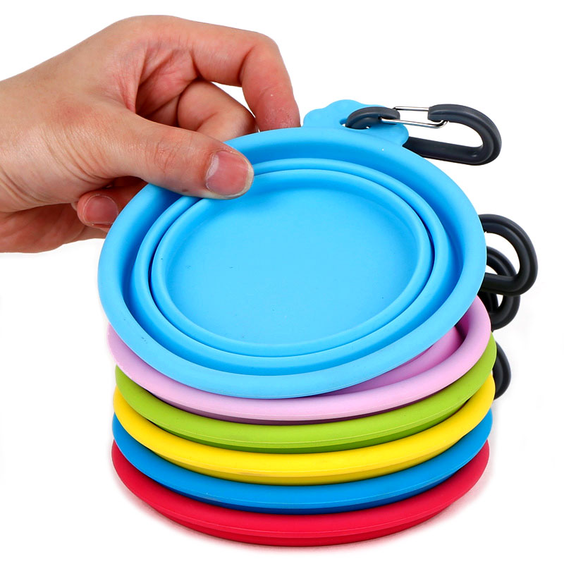 YiMee Collapsible Dog Bowl, Food Grade Silicone Portable Travel Dog Bowls  for Small Pet Dog Cat, Foldable Slow Feeder Dog Bowls Design, Collapsible  Feeding Watering Dish for Traveling