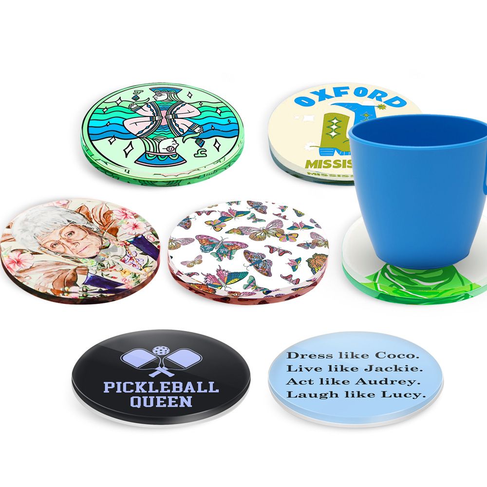 Custom Acrylic Coaster | OEM Manufacturer of Personalized Drink Coaster ...