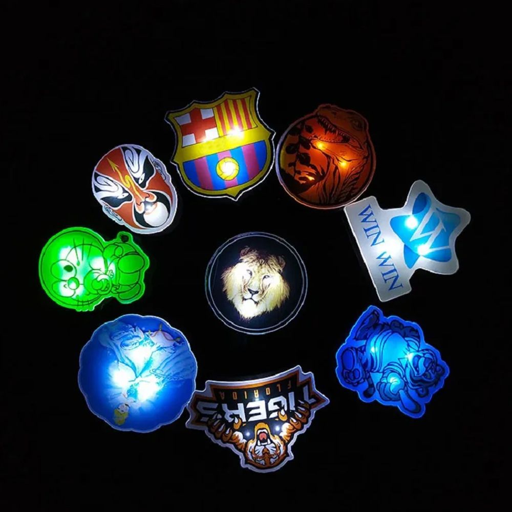 Custom Acrylic LED Flash Badges | OEM Manufacturer of Make Your Brand ...