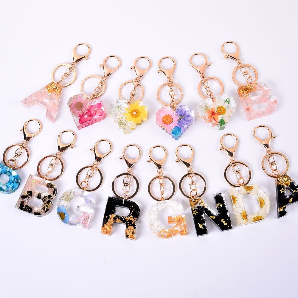 Custom Alphabet Resin Keychain | OEM Manufacturer of Customize Your ...