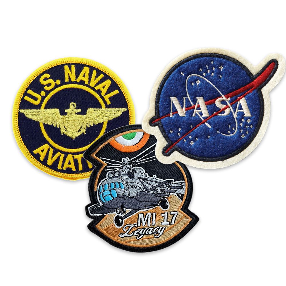 Custom Aviation Woven Patch | High-Quality Custom Metal Badges ...