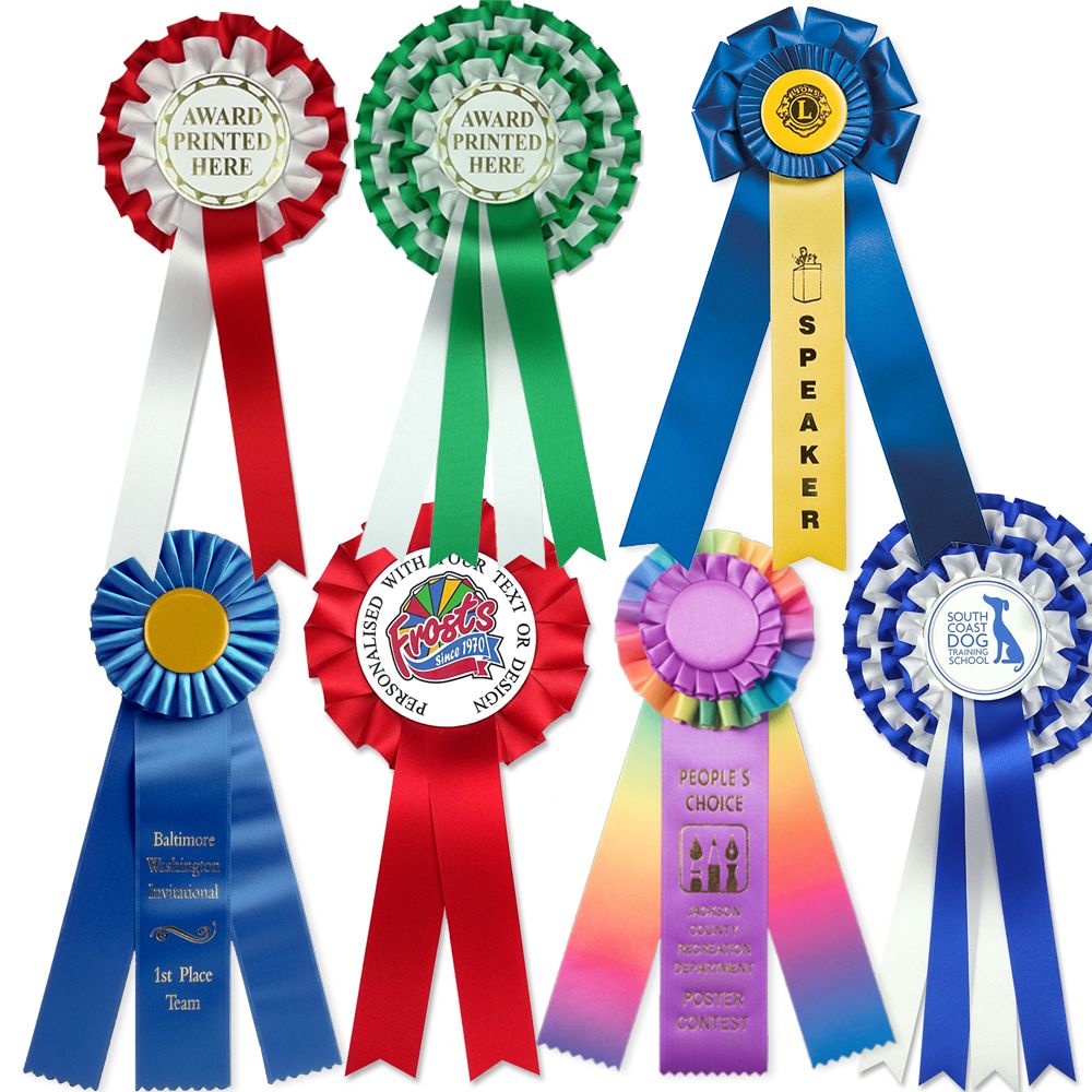 Rossete Ribbon Custom Award Rosette Ribbon | OEM Manufacturer of Create Affordable ...