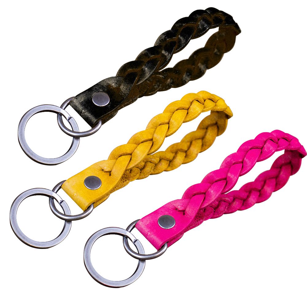 Custom Braided Leather Keychain | OEM Manufacturer of Unlock ...
