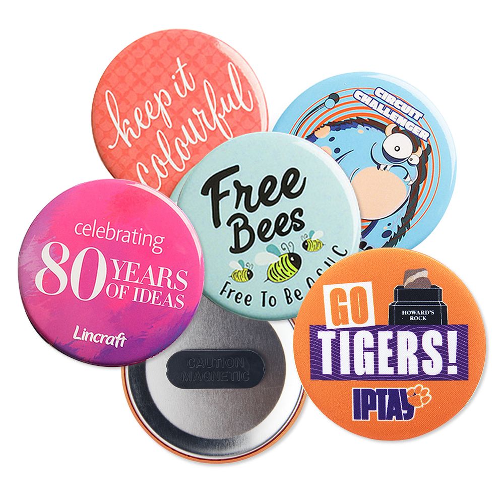 Custom Button Badge Magnet | OEM Manufacturer of Promotional Button Pin ...