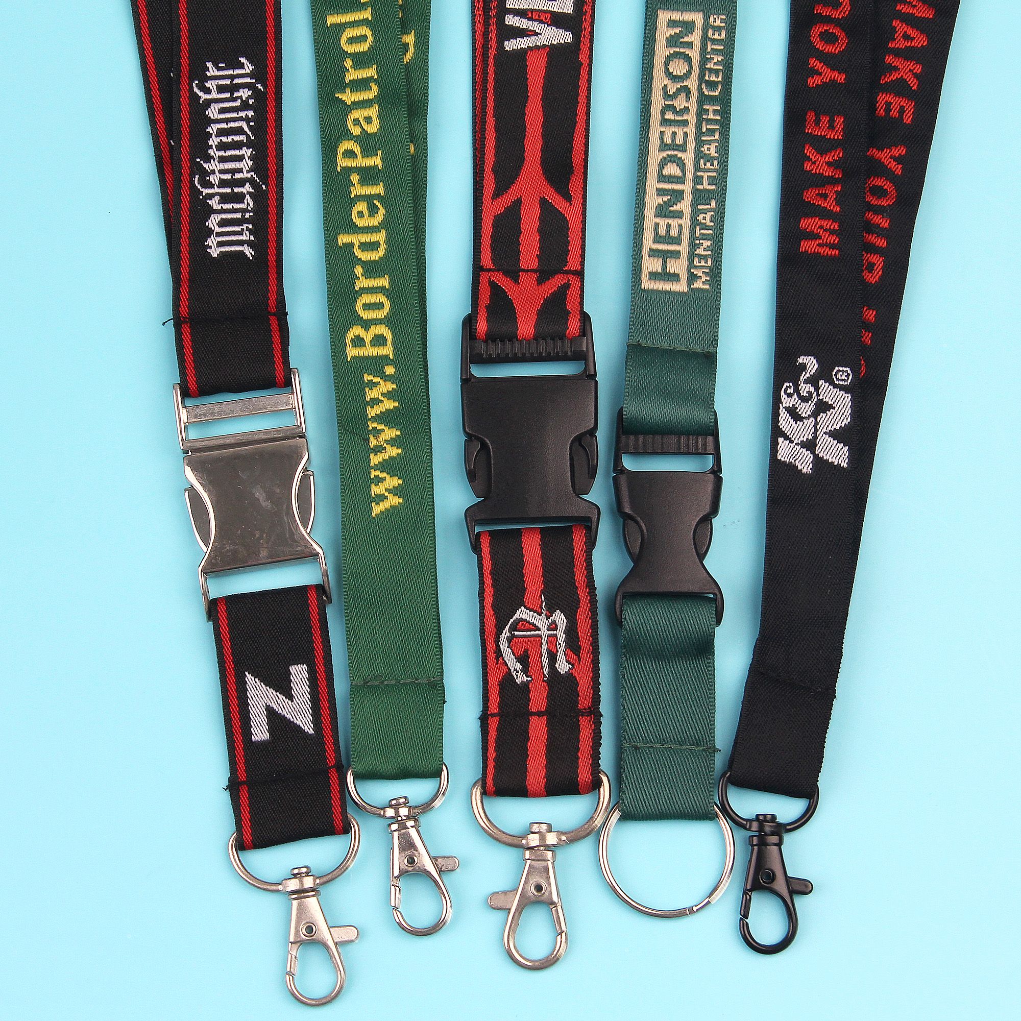 Custom Double Layered Woven Lanyard | OEM Manufacturer of Boost Your ...