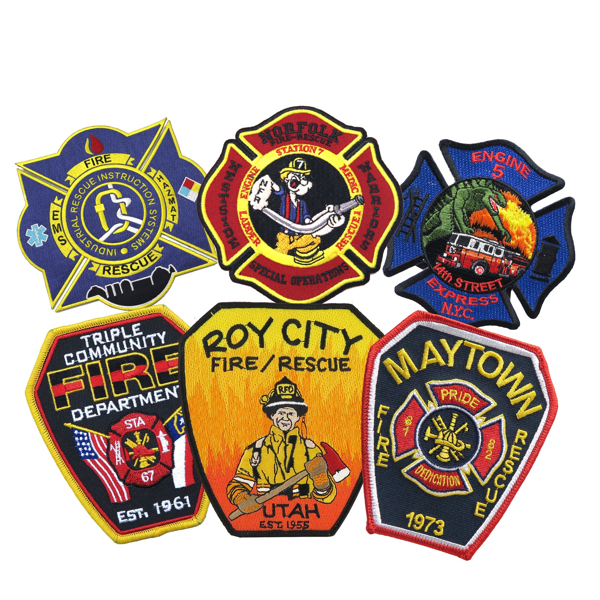 Custom Firefighter Embroidery Patch | OEM Manufacturer of Custom ...