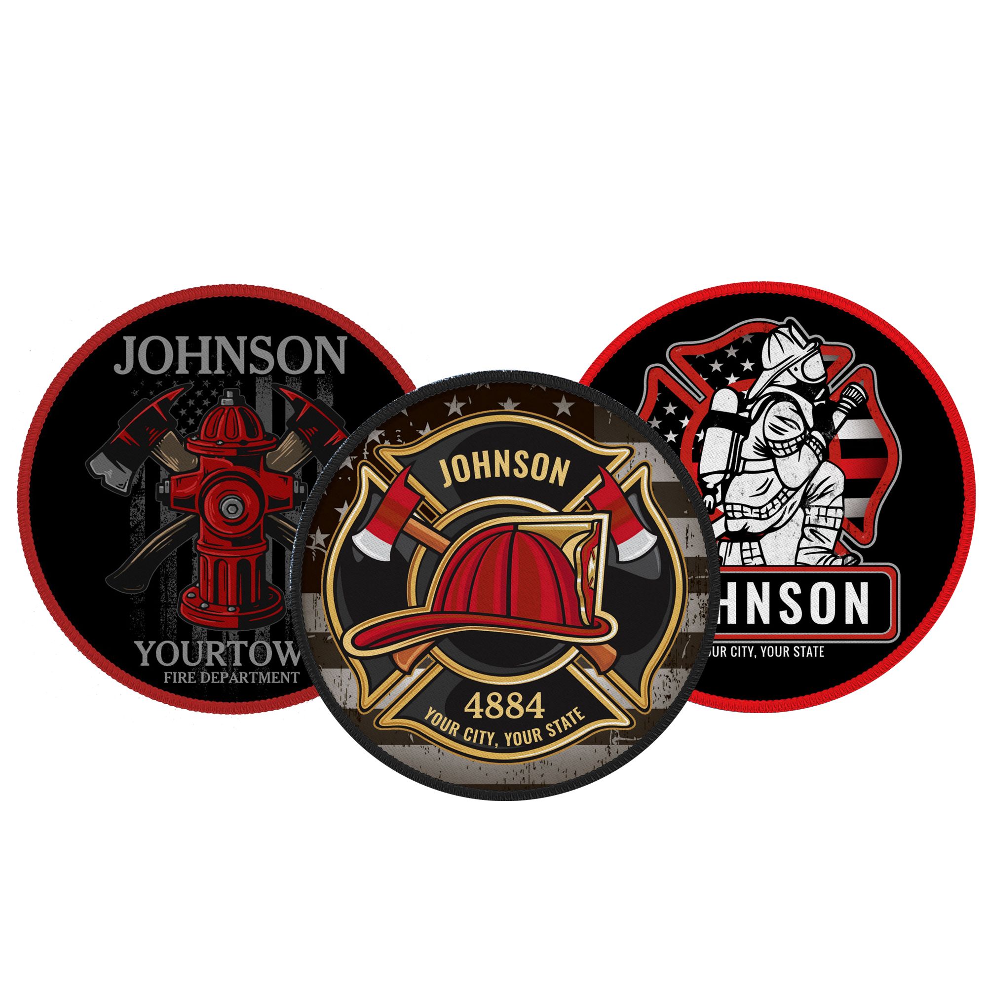 Custom Firefighter Printed Patch | OEM Manufacturer of Premium Custom ...