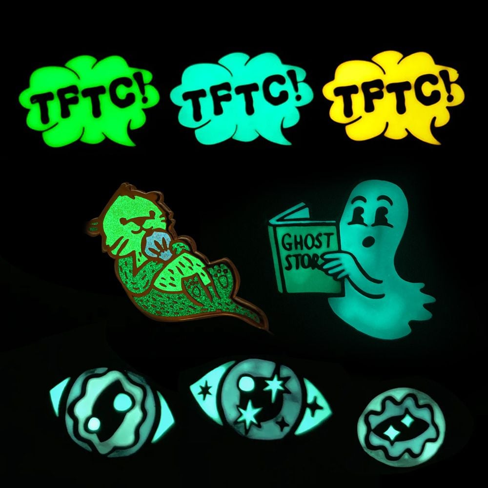 Embossed Pin Light Custom Glow in Dark Pin | OEM Manufacturer of Custom glow pins enhance ...