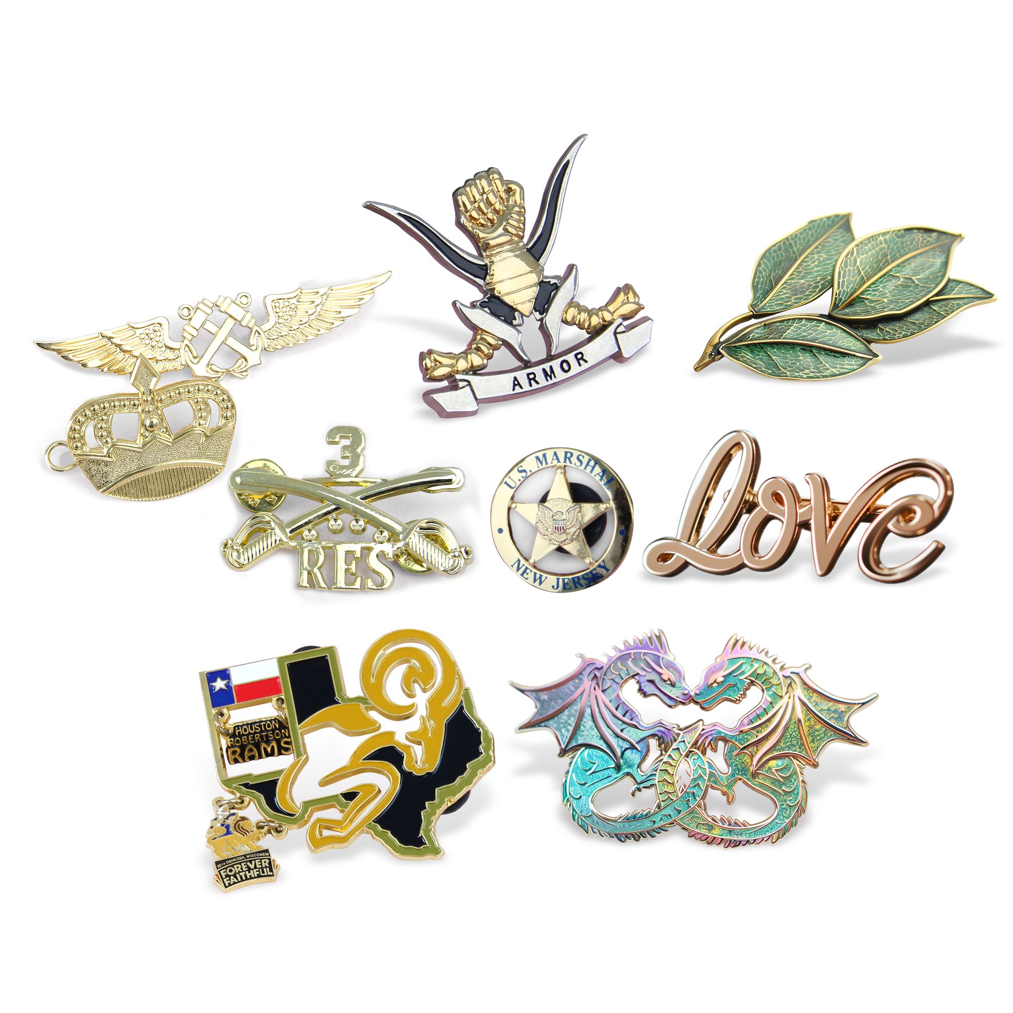 Custom Hollow Lapel Pin | OEM Manufacturer of Custom cut-out lapel pins ...