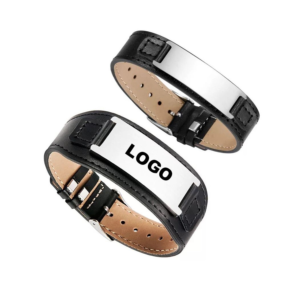 TRENDY T&T Leather Bracelet Wristband - Style LB93, New Without Packaging