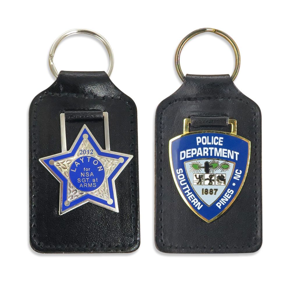 Custom Leather Key Fob with Emblem | OEM Manufacturer of Custom PU ...