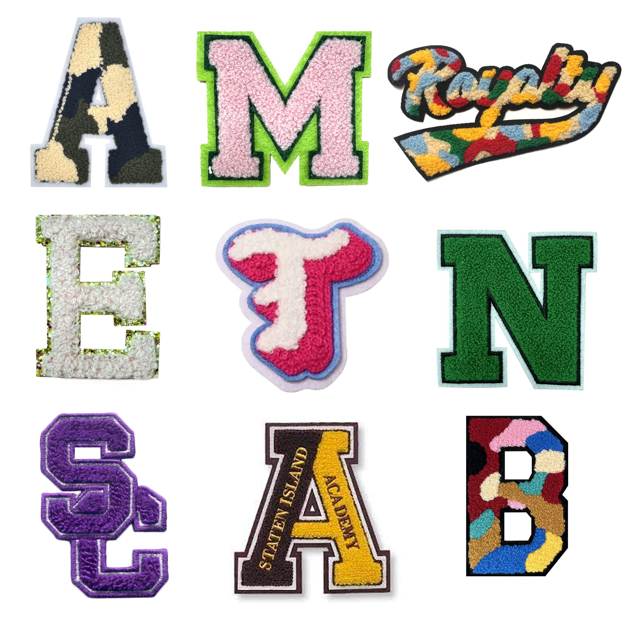 Custom Letter Chenille Patch | OEM Manufacturer of Personalized ...