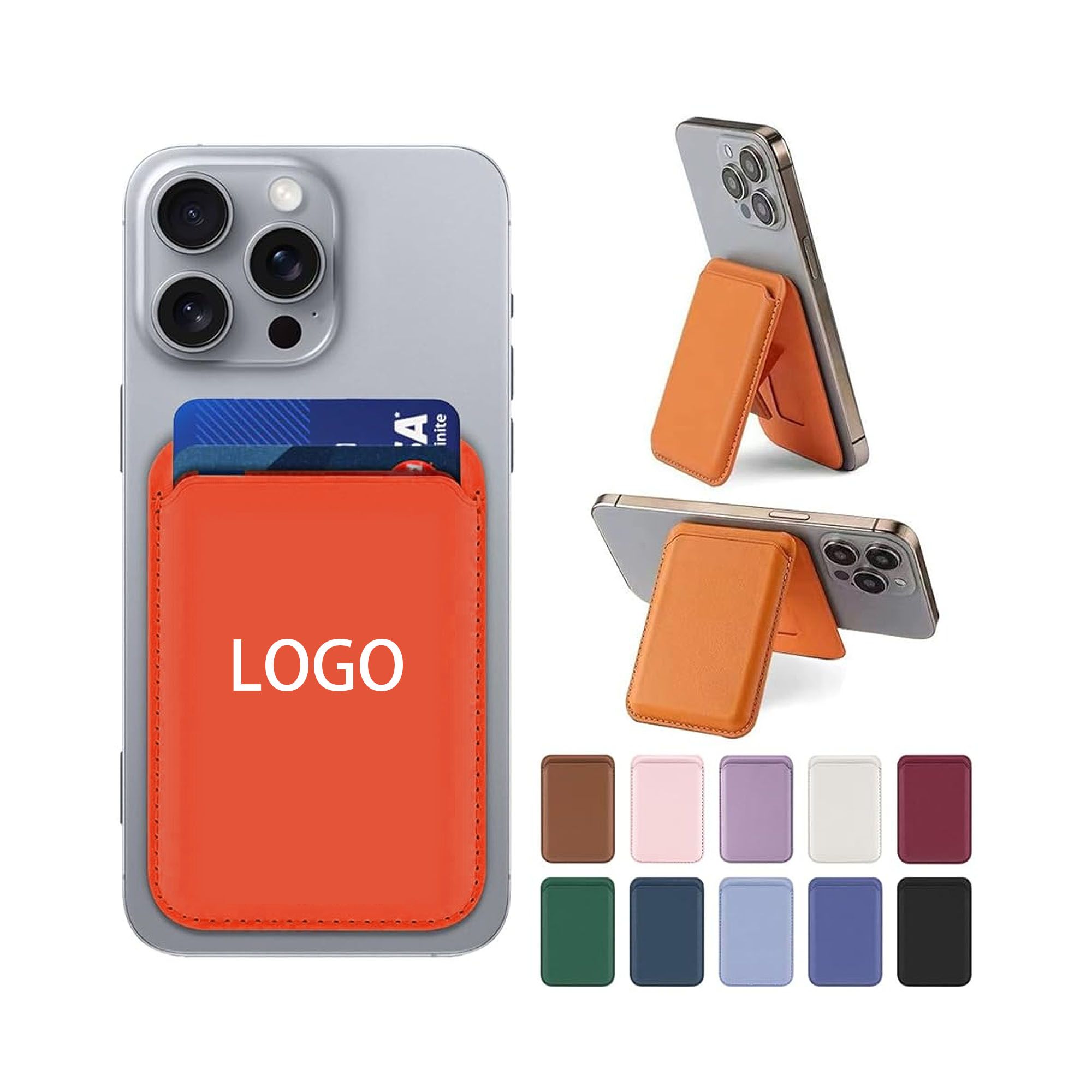 Calling Card Wallet Custom Magnetic Leather Phone Card Wallet | OEM Manufacturer of Custom ...