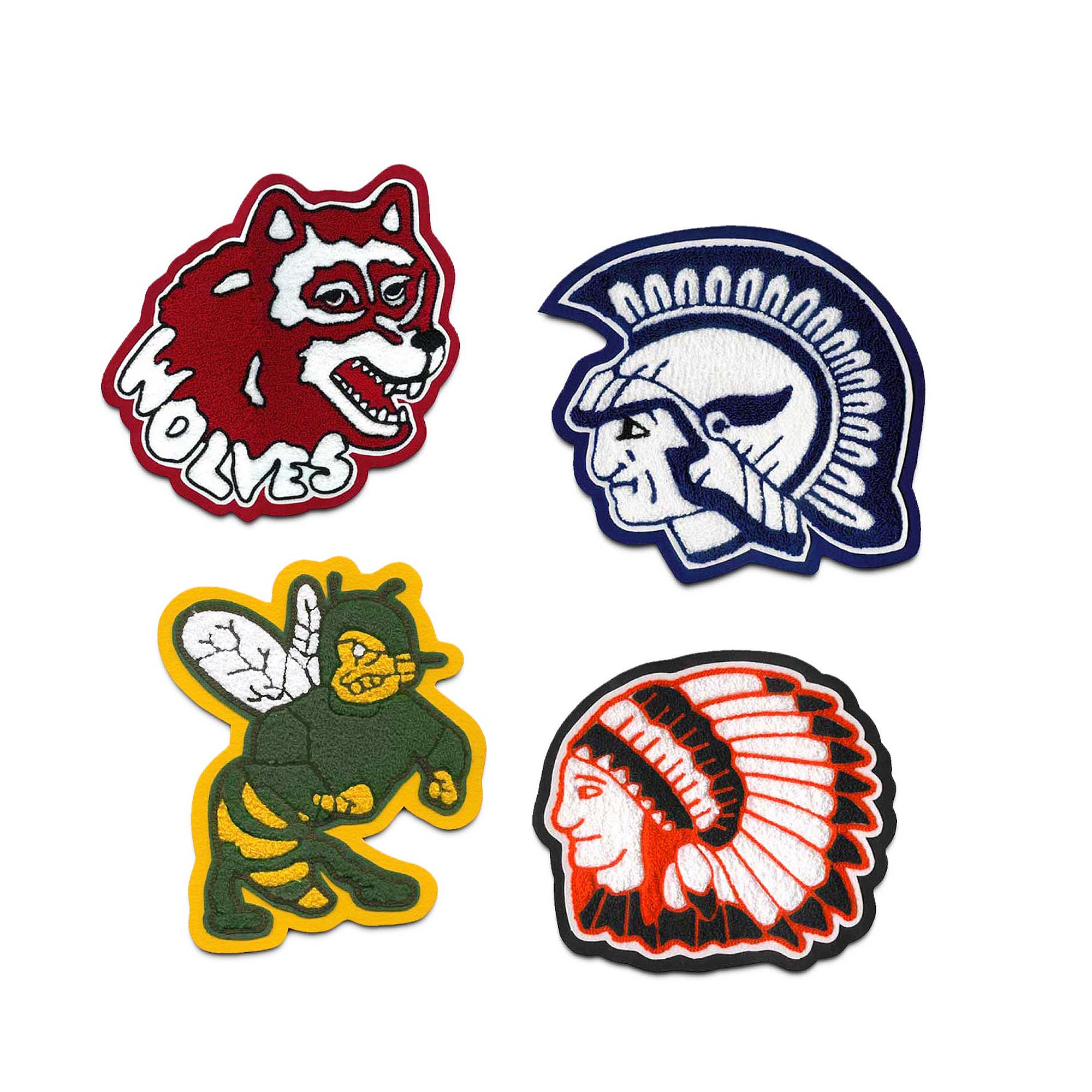 Custom Mascot Chenille Patch | OEM Manufacturer of Personalized Mascot ...