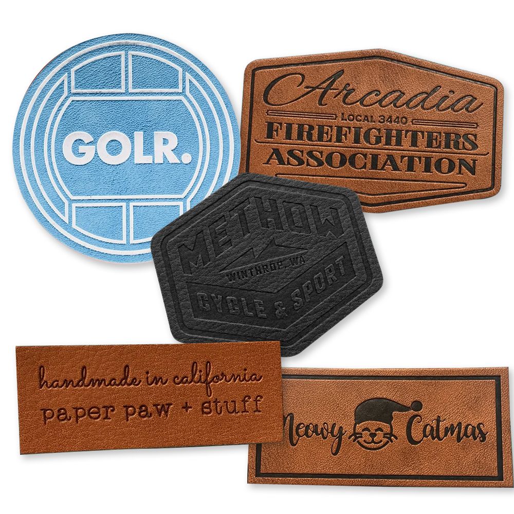 Jeans Label Custom PU Leather Jeans Labels | OEM Manufacturer of Custom PU Leather ...